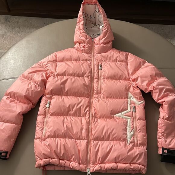 Perfect Moment Kids Super Mojo Pink Puffer Jacket with Hood. Size 14. - Picture 2 of 8